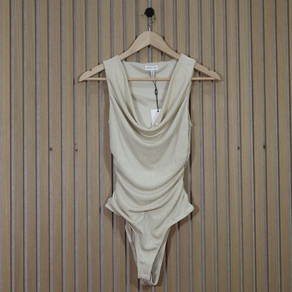 Adelyn Rae Misha Cowl Neck Knit Bodysuit - Picture 2 of 6